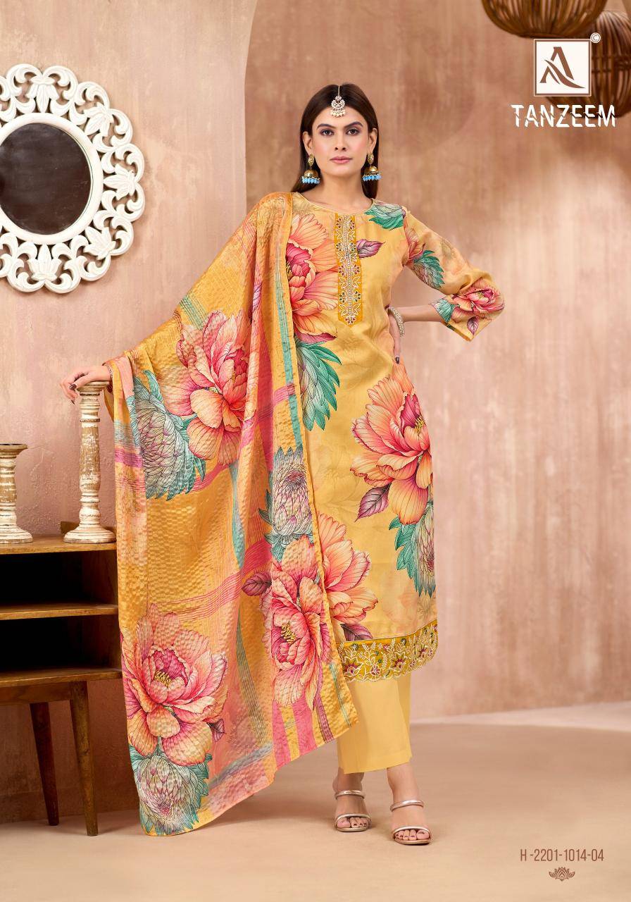 Alok suit tanzeem Latest dress material designs in Delhi